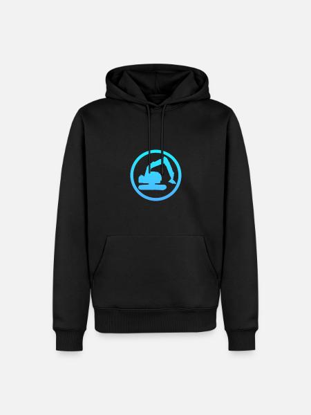 Baggerfahrer Baggerfahrer Hausbau - Männer Premium Bio Hoodie - Schwarz
