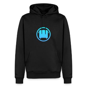 Bus Öffentliche Verkehrsmittel Busfahren - Männer Premium Bio Hoodie - Schwarz - Vorne - Nico (187cm)