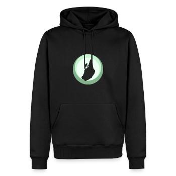 Klettern Alpen Alpen - Männer Premium Bio Hoodie - Schwarz - Vorne - Nico (187cm)
