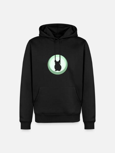 Chinchilla Mäuschen Streifenhörnchen - Männer Premium Bio Hoodie - Schwarz