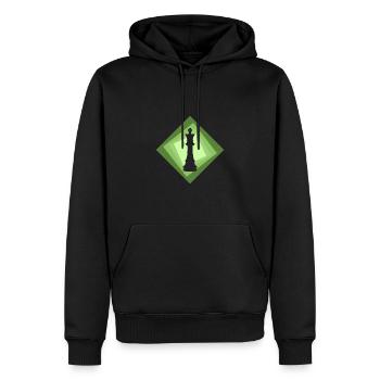 Schach Schachbrett Schach - Männer Premium Bio Hoodie - Schwarz - Vorne - Nico (187cm)