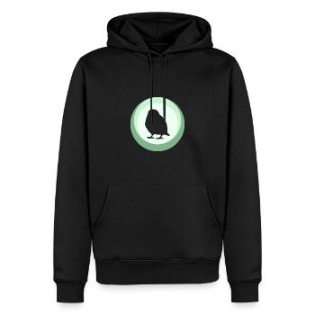 Vogel Wellensittich Vogel Abbildung - Männer Premium Bio Hoodie - Schwarz - Vorne - Nico (187cm)