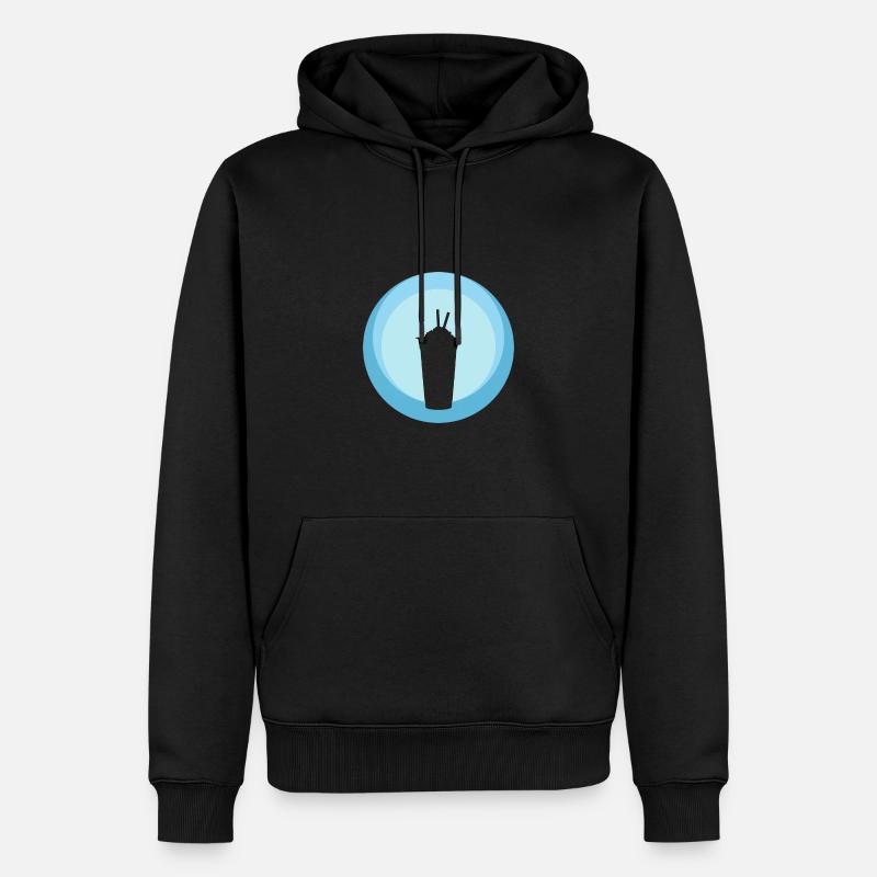 Tee Tee Bubble Tea - Männer Premium Bio Hoodie - Schwarz