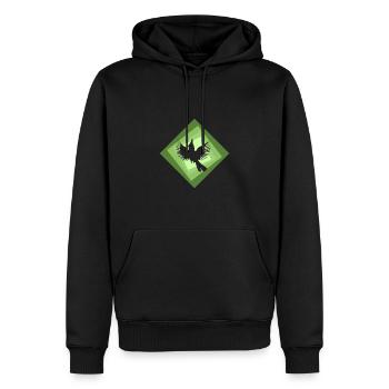 calopsitte drôle drôle - Sweat à capuche Premium bio Homme - noir - Devant - Nico (187cm)