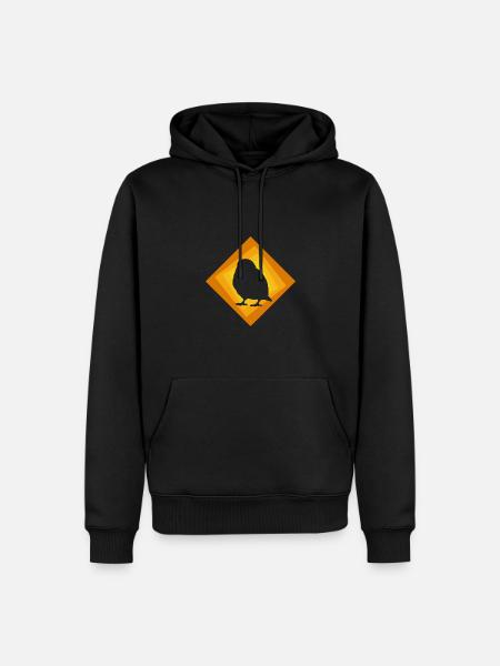 Budgie Wings Wings - Men’s Premium Organic Hoodie - black