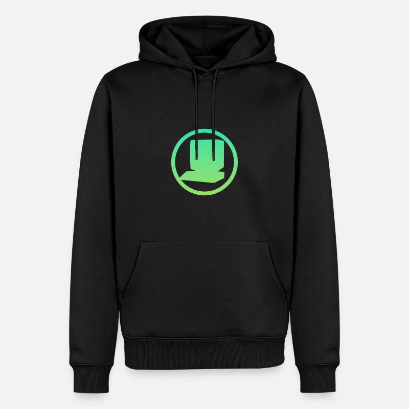 Computerarbeit Computerarbeit Computer - Männer Premium Bio Hoodie - Schwarz