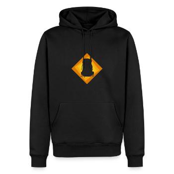Backpacker Wanderer Backpacking - Männer Premium Bio Hoodie - Schwarz - Vorne - Nico (187cm)