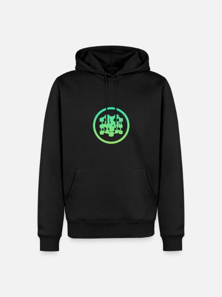 Cryptocurrency Blockchain Coin - Men’s Premium Organic Hoodie - black