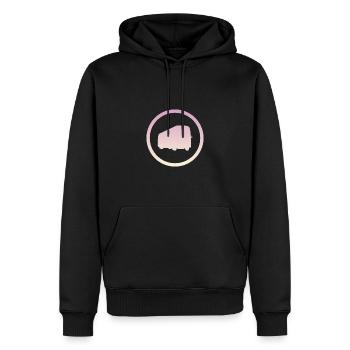 Bus Transport Bus Driving - Men’s Premium Organic Hoodie - black - Front - Nico (187cm)