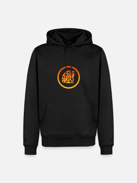 Mouse Cheese Burger - Men’s Premium Organic Hoodie - black