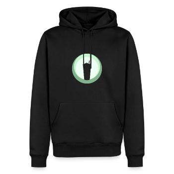 Boba Bubbletee Bubble - Männer Premium Bio Hoodie - Schwarz - Vorne - Nico (187cm)