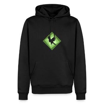 Perroquet cacatoès Perroquet - Sweat à capuche Premium bio Homme - noir - Devant - Nico (187cm)