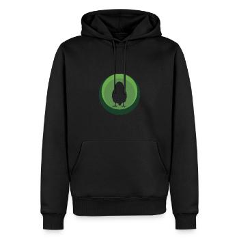 Wellensittich Fliegen Vogel Abbildung - Männer Premium Bio Hoodie - Schwarz - Vorne - Nico (187cm)