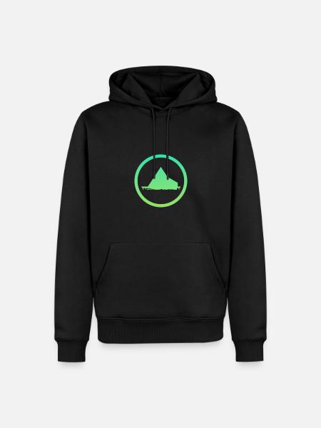 Camping Camping Glamping - Sweat à capuche Premium bio Homme - noir