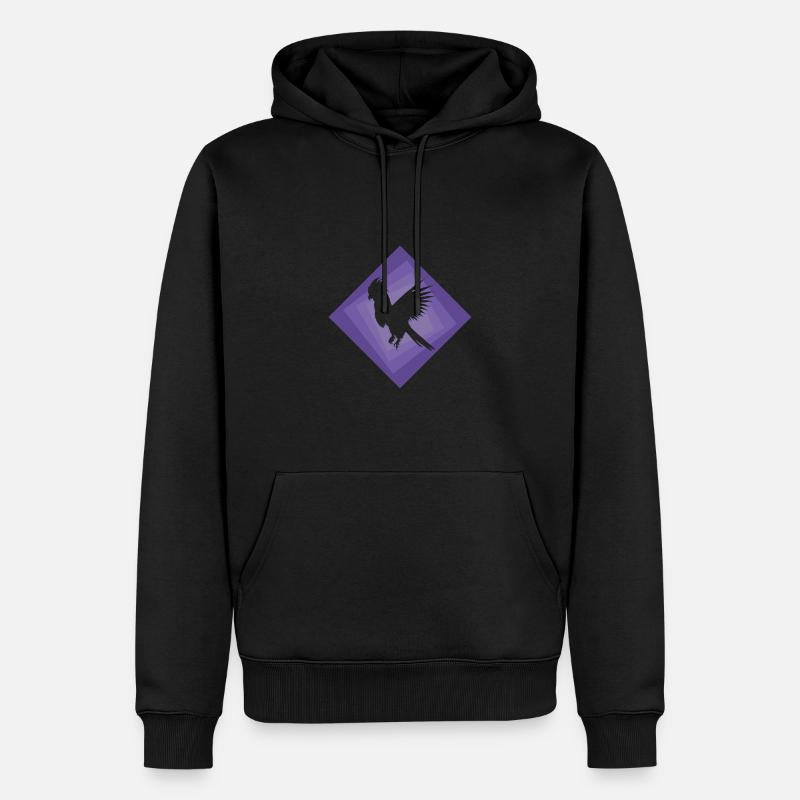 Cacatoès Perroquet Cacatoès - Sweat à capuche Premium bio Homme - noir