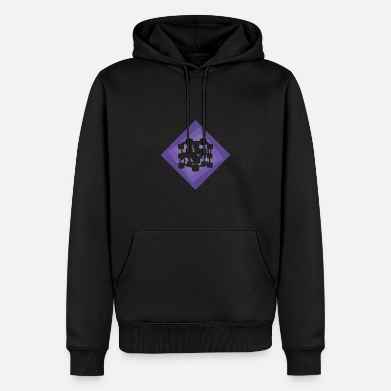 Crypto Bitcoin Coin - Männer Premium Bio Hoodie - Schwarz