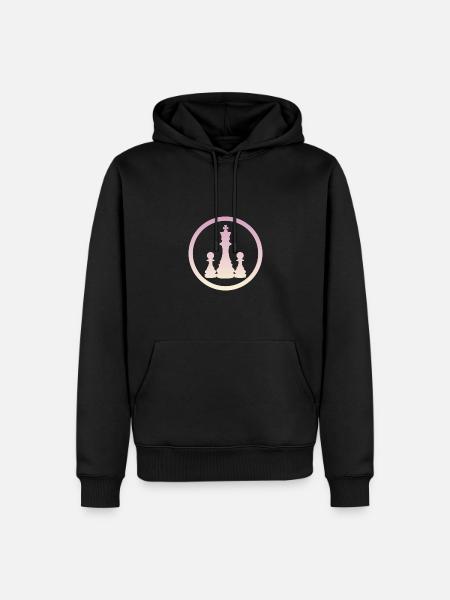 Echecs Echecs Echecs Echecs - Sweat à capuche Premium bio Homme - noir