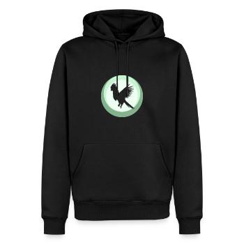 Vogel Kakadus Papagei - Männer Premium Bio Hoodie - Schwarz - Vorne - Nico (187cm)