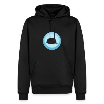 Wohnwagen Caravan RV Camping - Männer Premium Bio Hoodie - Schwarz - Vorne - Nico (187cm)