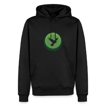 Animal Wings Flying - Men’s Premium Organic Hoodie - black - Front - Nico (187cm)