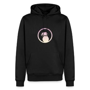 Chapiteau de cirque Acrobaties Éléphant - Sweat à capuche Premium bio Homme - noir - Devant - Nico (187cm)