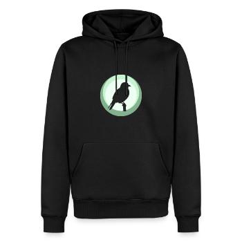 Parakeet, Bird, Illustration, Bird Watching - Men’s Premium Organic Hoodie - black - Front - Nico (187cm)
