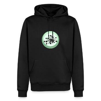 Kryptowährung Crypto Cryptocurrency - Männer Premium Bio Hoodie - Schwarz - Vorne - Nico (187cm)