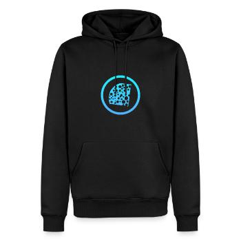 Maus Käse Feinschmecker - Männer Premium Bio Hoodie - Schwarz - Vorne - Nico (187cm)