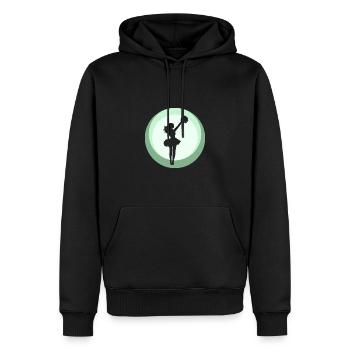 Girlie Cheerleader Bommel - Männer Premium Bio Hoodie - Schwarz - Vorne - Nico (187cm)