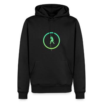 Klettern Felsklettern Alpinismus - Männer Premium Bio Hoodie - Schwarz - Vorne - Nico (187cm)
