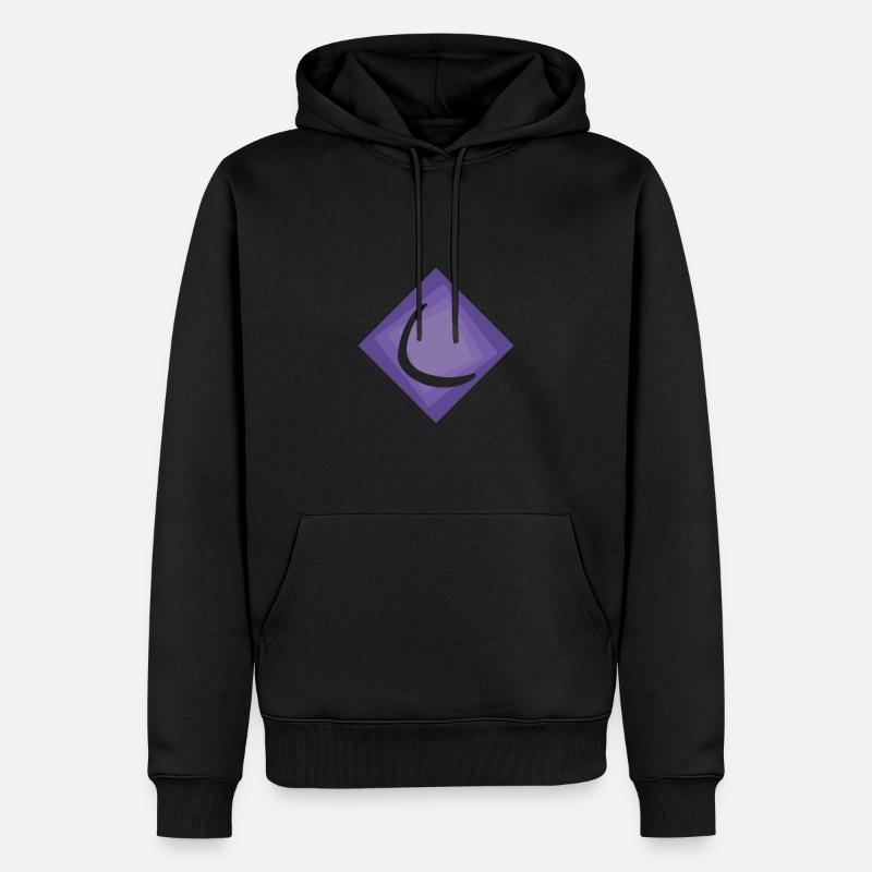 Bâton de lancer Boomerang - Sweat à capuche Premium bio Homme - noir