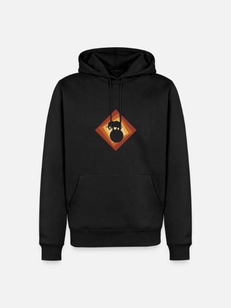 Circus Elephant Acrobatics - Men’s Premium Organic Hoodie - black