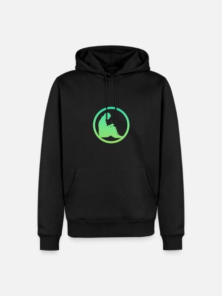 Crochet Wool Sewing - Men’s Premium Organic Hoodie - black