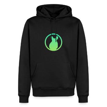 Rongeur, Souris, Chinchilla - Sweat à capuche Premium bio Homme - noir - Devant - Nico (187cm)