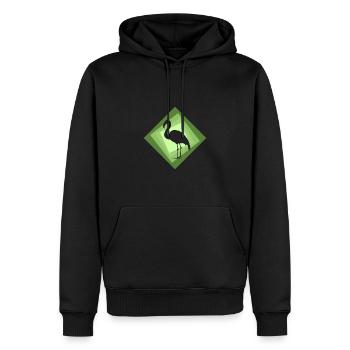 Flamingo Waterfowl Waterfowl - Men’s Premium Organic Hoodie - black - Front - Nico (187cm)