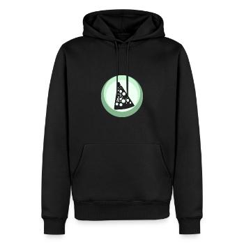 Käse Feinschmecker Parmesan - Männer Premium Bio Hoodie - Schwarz - Vorne - Nico (187cm)