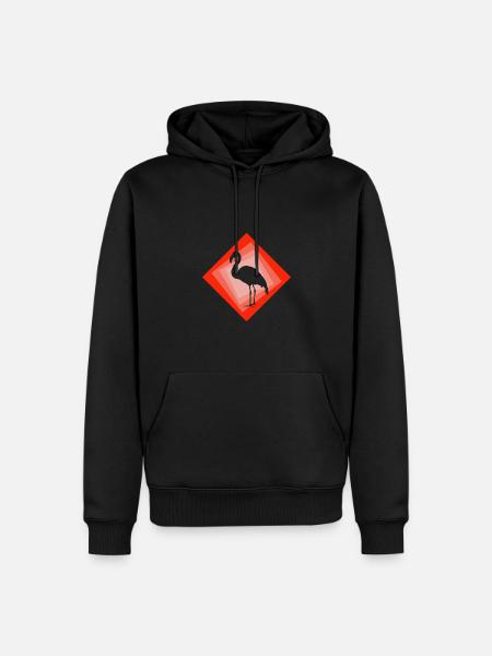 Flamingo Exotic Flamingo - Men’s Premium Organic Hoodie - black