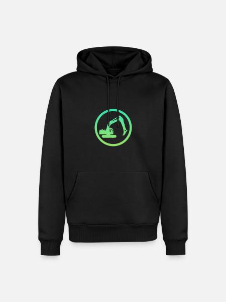 Baggerfahrer Baggerfahrer Baustelle - Männer Premium Bio Hoodie - Schwarz