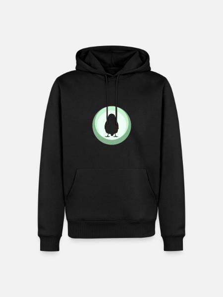Budgie Flying Flying - Men’s Premium Organic Hoodie - black
