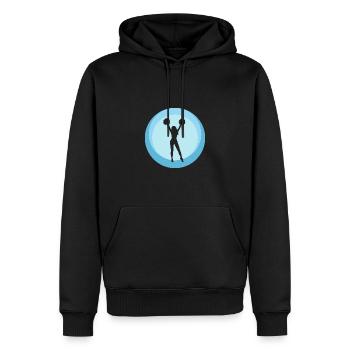 Girlie Cheerleader Cheerleader - Männer Premium Bio Hoodie - Schwarz - Vorne - Nico (187cm)