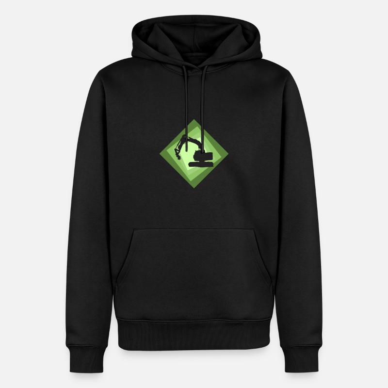 Bagger Baggerfahrerin Bagger - Männer Premium Bio Hoodie - Schwarz