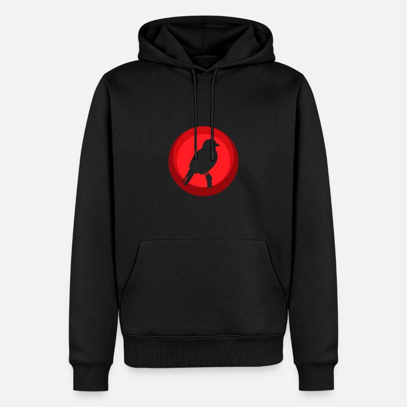 Sittich Vogel Abbildung Tier - Männer Premium Bio Hoodie - Schwarz
