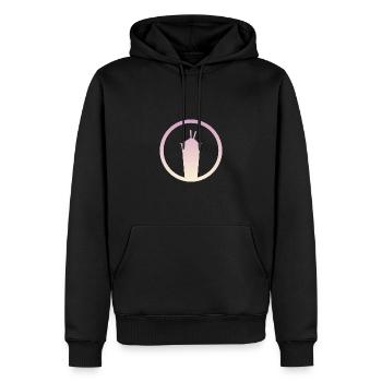 Bubble Tea Boba - Men’s Premium Organic Hoodie - black - Front - Nico (187cm)