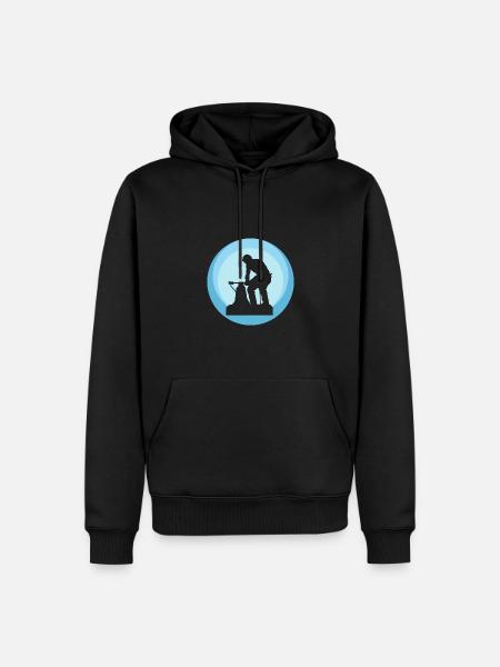 Blacksmith Forge Blacksmith - Men’s Premium Organic Hoodie - black