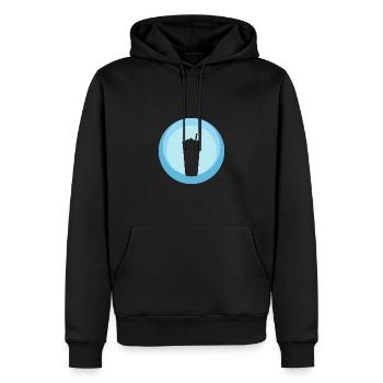 Tee Bubble Tea Bubble Tea - Männer Premium Bio Hoodie - Schwarz - Vorne - Nico (187cm)