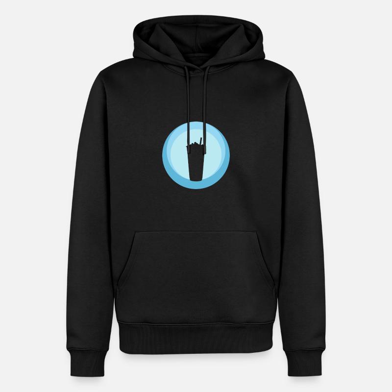 Tee Bubble Tea Bubble Tea - Männer Premium Bio Hoodie - Schwarz