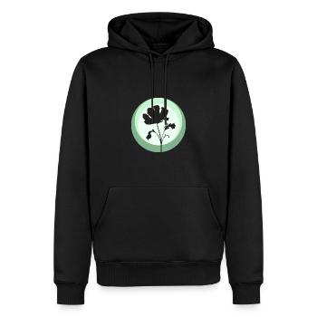 Botany Plants Flowers - Men’s Premium Organic Hoodie - black - Front - Nico (187cm)