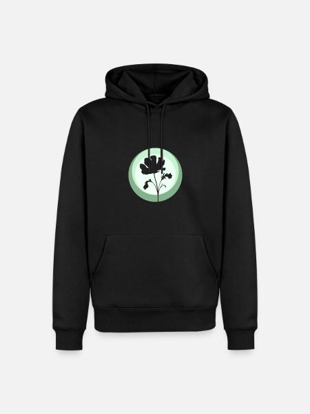Botany Plants Flowers - Men’s Premium Organic Hoodie - black