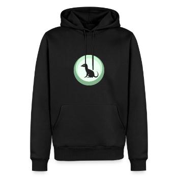 Cryptozoology Mythical Unicorn - Men’s Premium Organic Hoodie - black - Front - Nico (187cm)