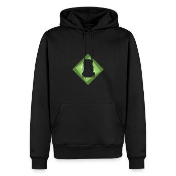 Backpacker Wanderer Backpacker - Männer Premium Bio Hoodie - Schwarz - Vorne - Nico (187cm)